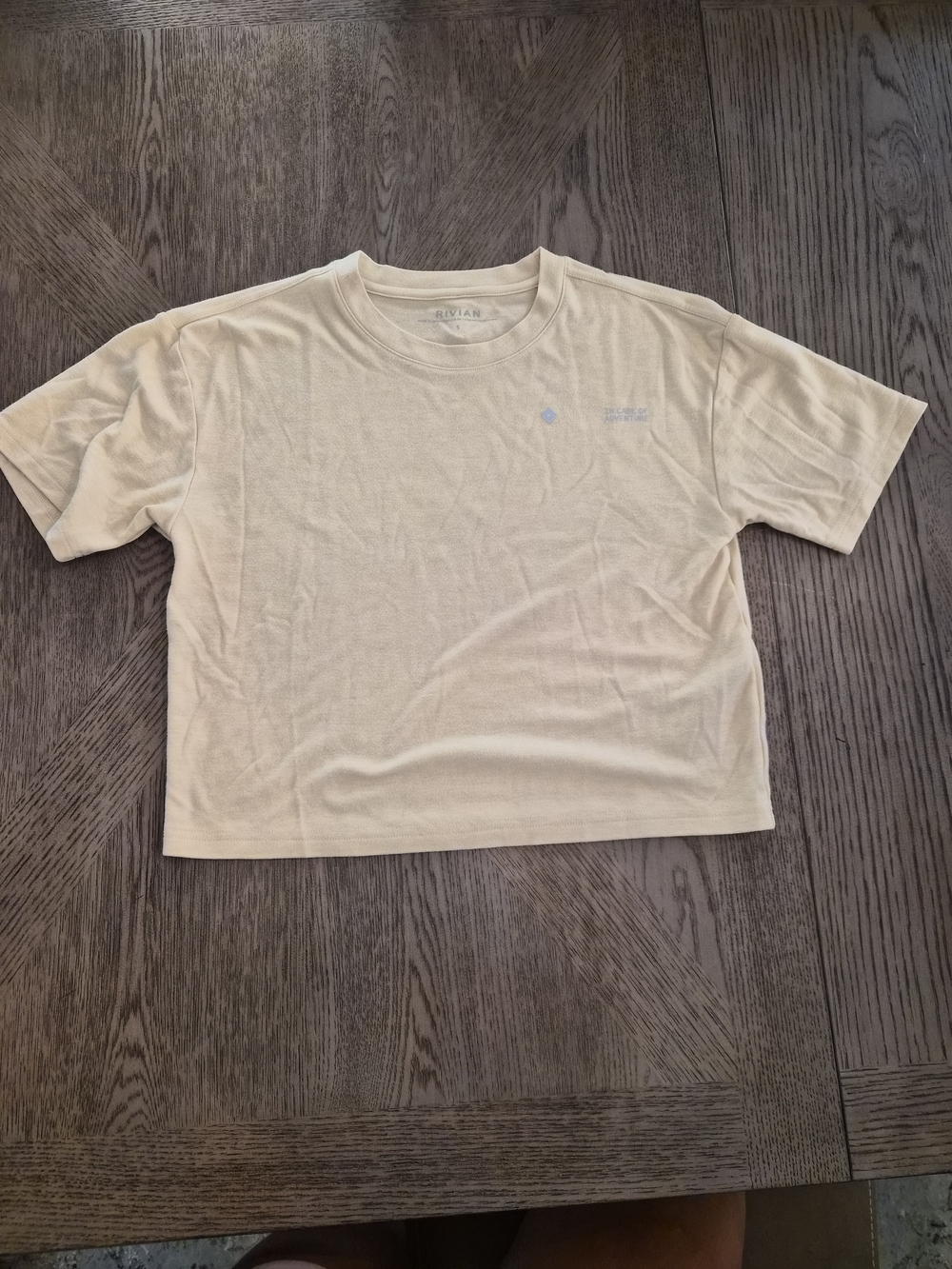 Rivian Crop Tee in Light Cream - Women's Short Sleeve